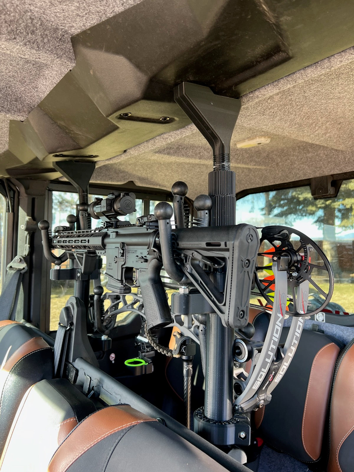 Can Am Defender Max Limited 1000 6 Seat, Mid Cage, 2 and 3 Place Rifle Mounting System