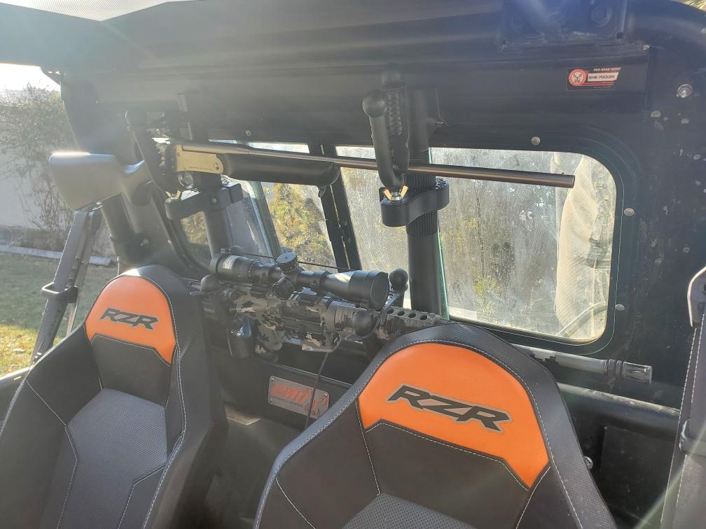 Polaris RZR 1000XP, XP4 and Turbo XP Variants, Rear Opening, 2 Place Rifle Mounting System, 2014-2023