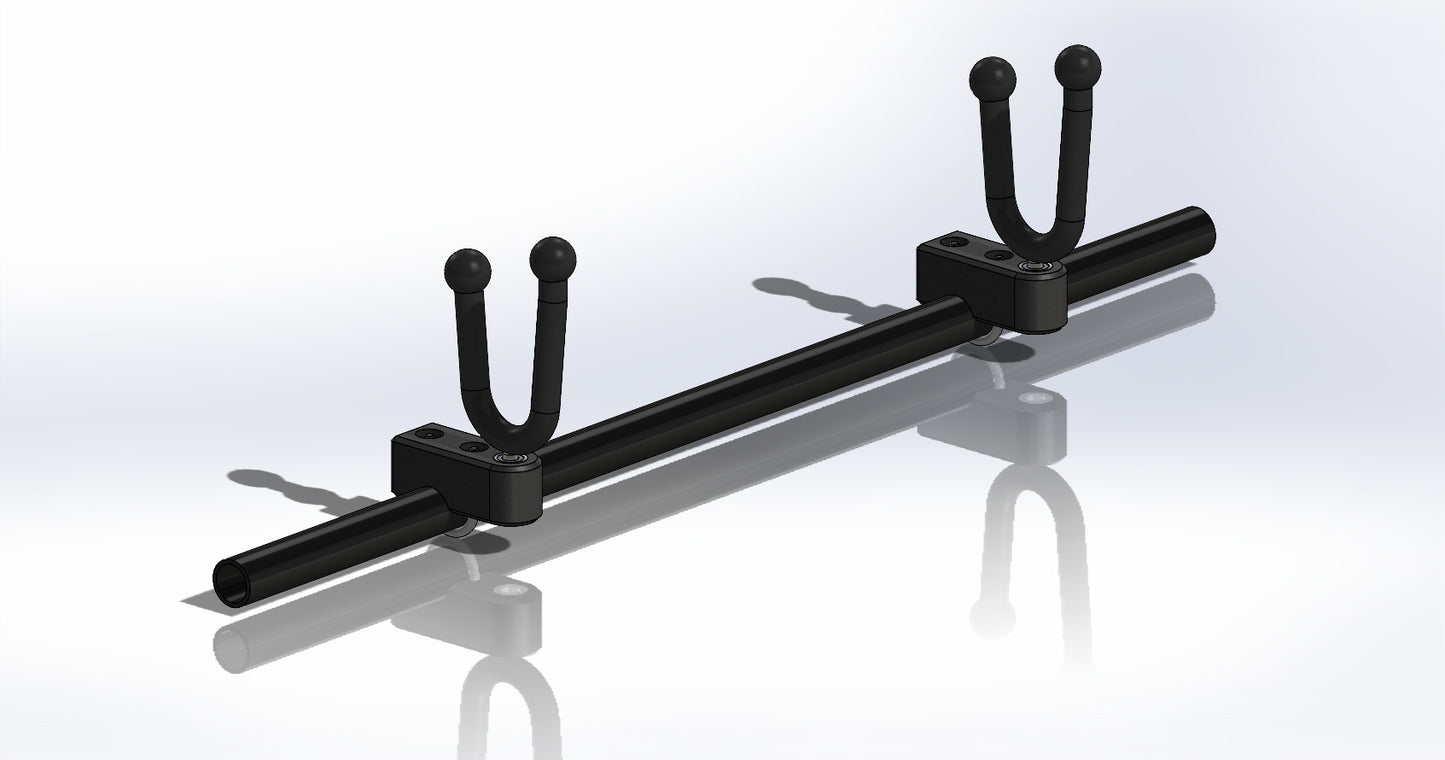 Accessory, Horizontal Round Tube, 1 Place Rifle Mounting System
