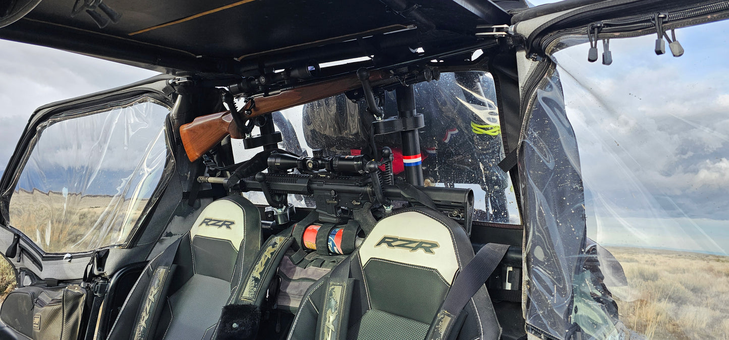 Polaris RZR 1000XP, XP4 and Turbo XP Variants, Rear Opening, 2 Place Rifle Mounting System, 2014-2023