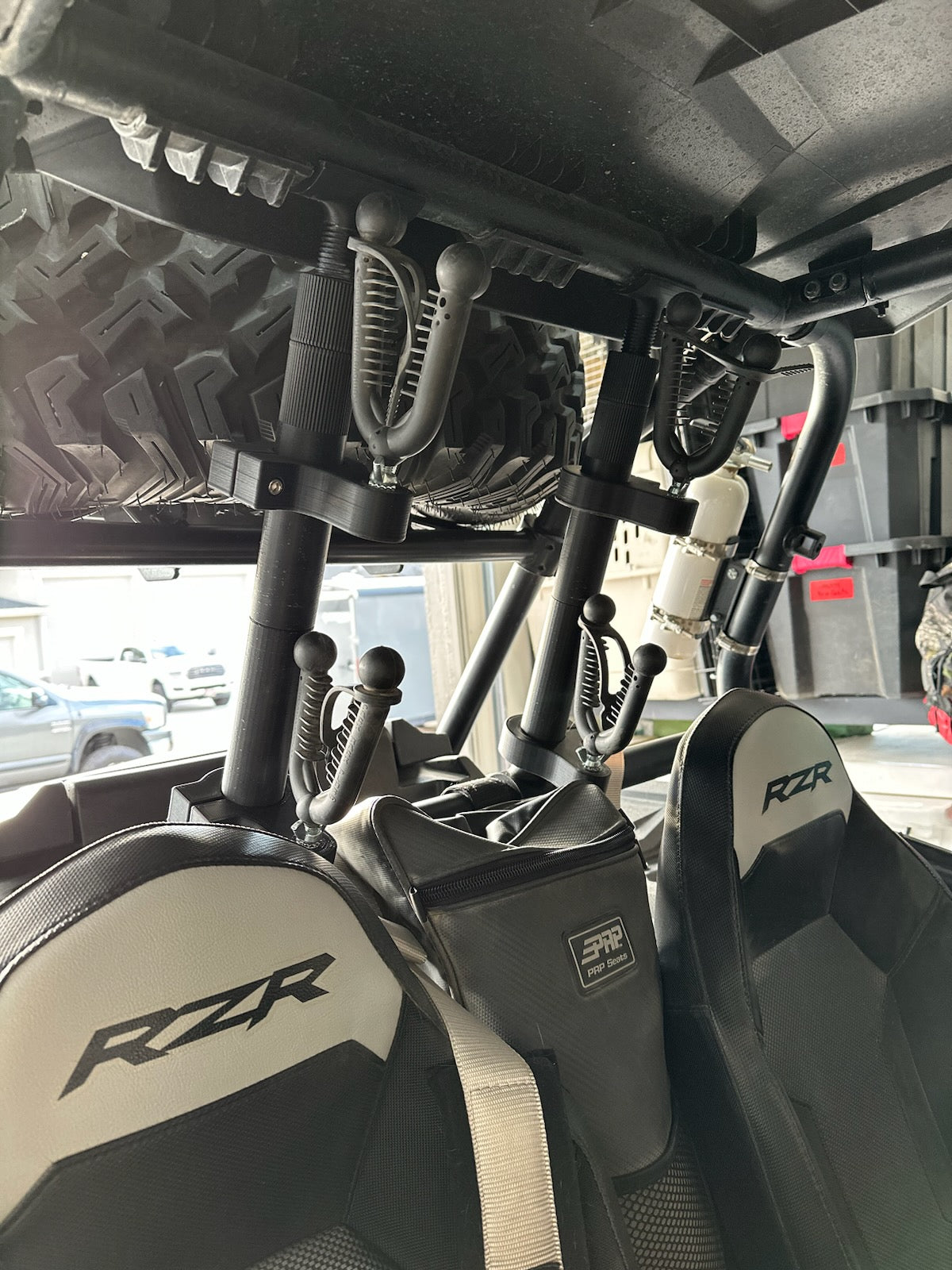 Polaris RZR 1000XP, XP4 and Turbo XP Variants, Rear Opening, 2 Place Rifle Mounting System, 2014-2023