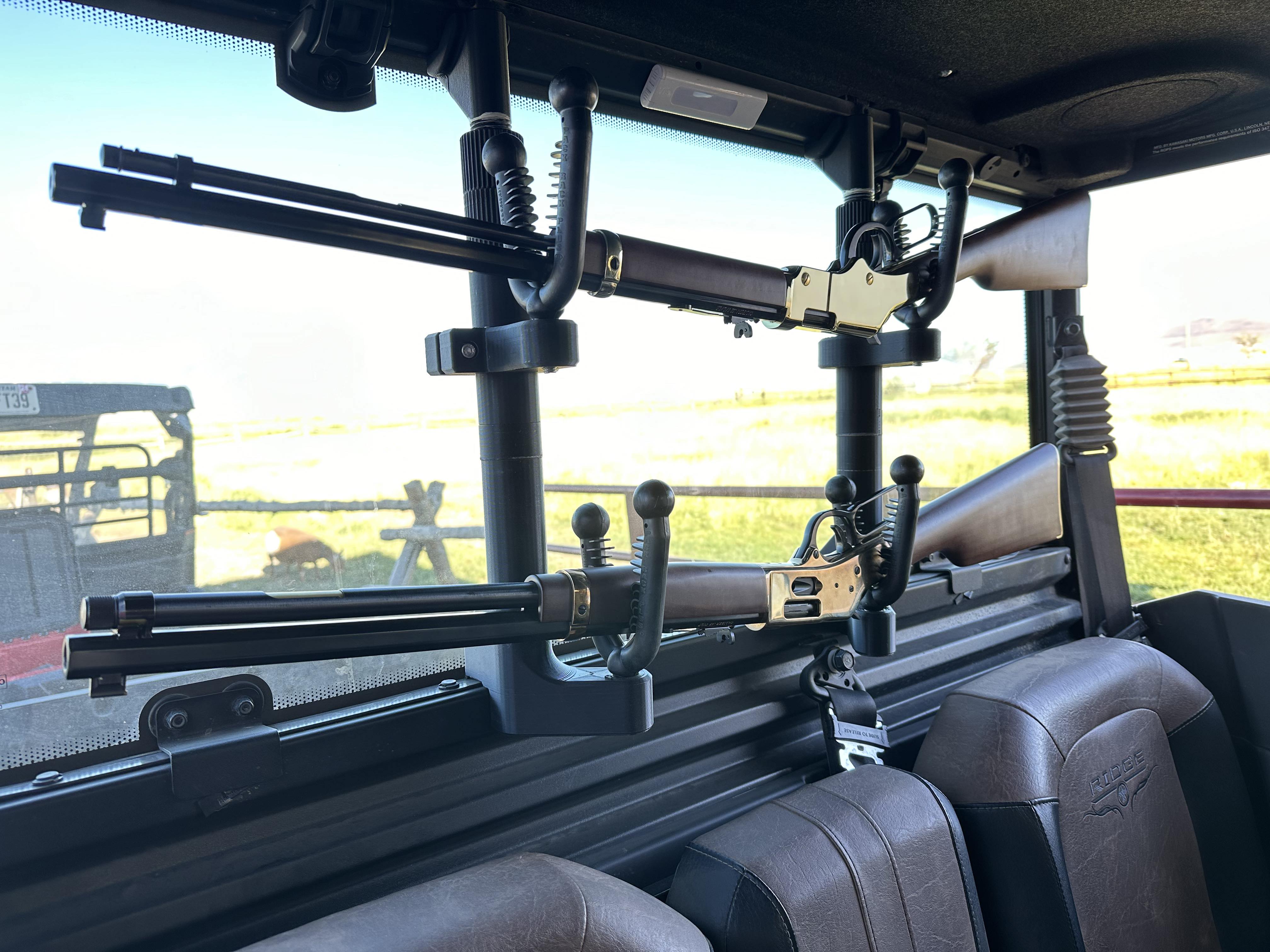 Kawasaki Ridge Rear Window, 1 and 2 Place Rifle Mounting System ...
